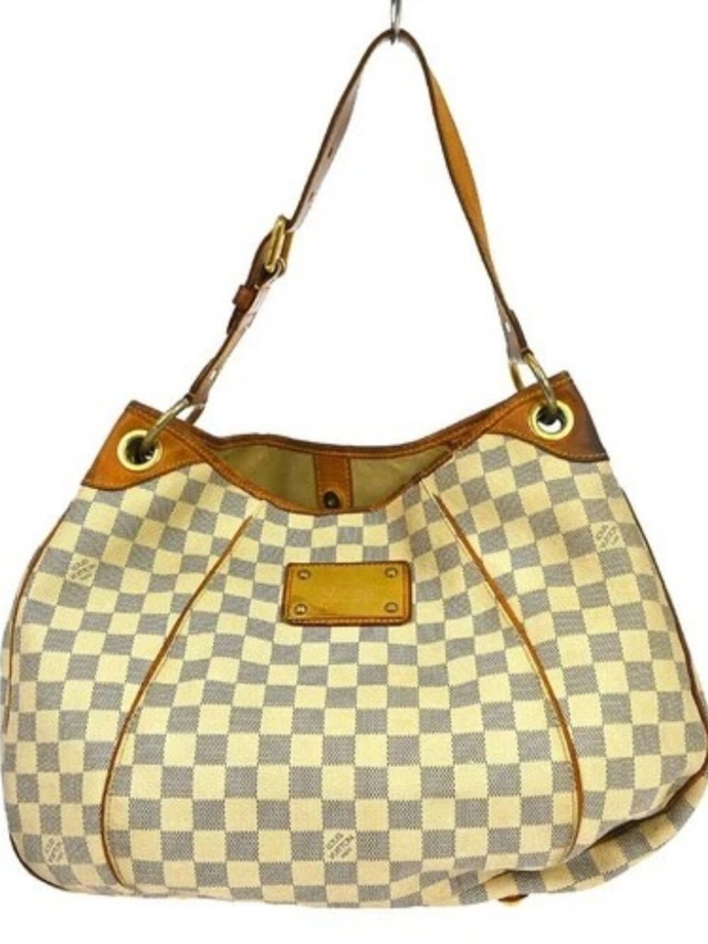BUYIT03 LOUIS VUITTON DAMIER AZUR GALLIERA PM SHOULDER BAG N55215 FL3070 NQ06949